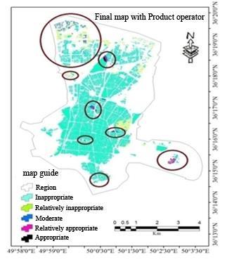 Ukrainian Journal of Ecology 264 The final maps of the Gama, Product, Sum, Or, And fuzzy operators were divided into five inappropriate, relatively inappropriate, moderate, relatively appropriate and