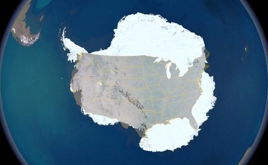 Size and Distance Antarctica Area = 13,829,430 km2 Canada Area = 9,984,670 km2 US Area