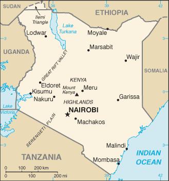 Approximately how many miles is Malindi from Wajir? approximately 325 miles Approximately how many miles is Nakuru from Mount Kenya?