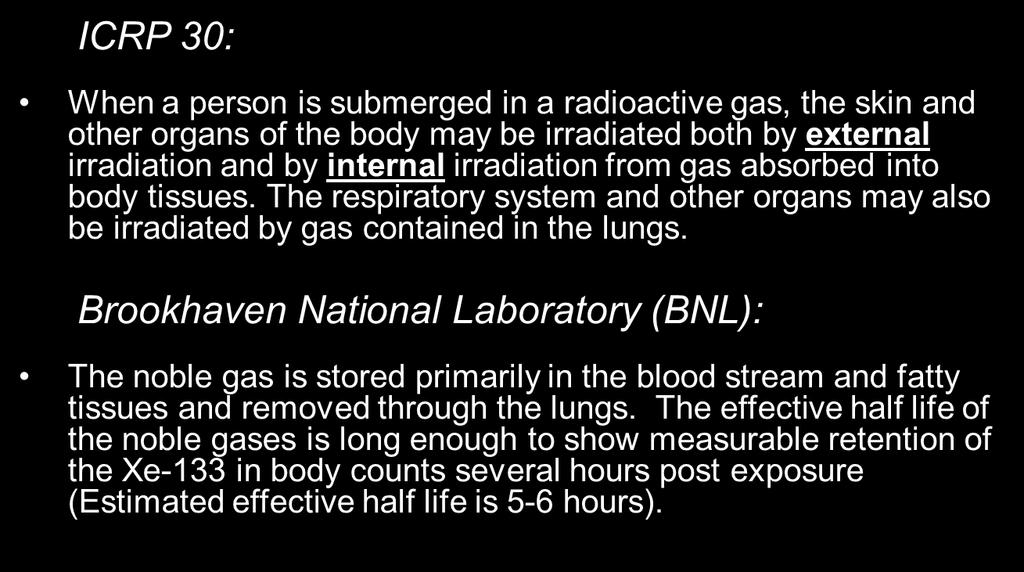 Effect of Submersion in Cloud of Radioactive Gas 2018