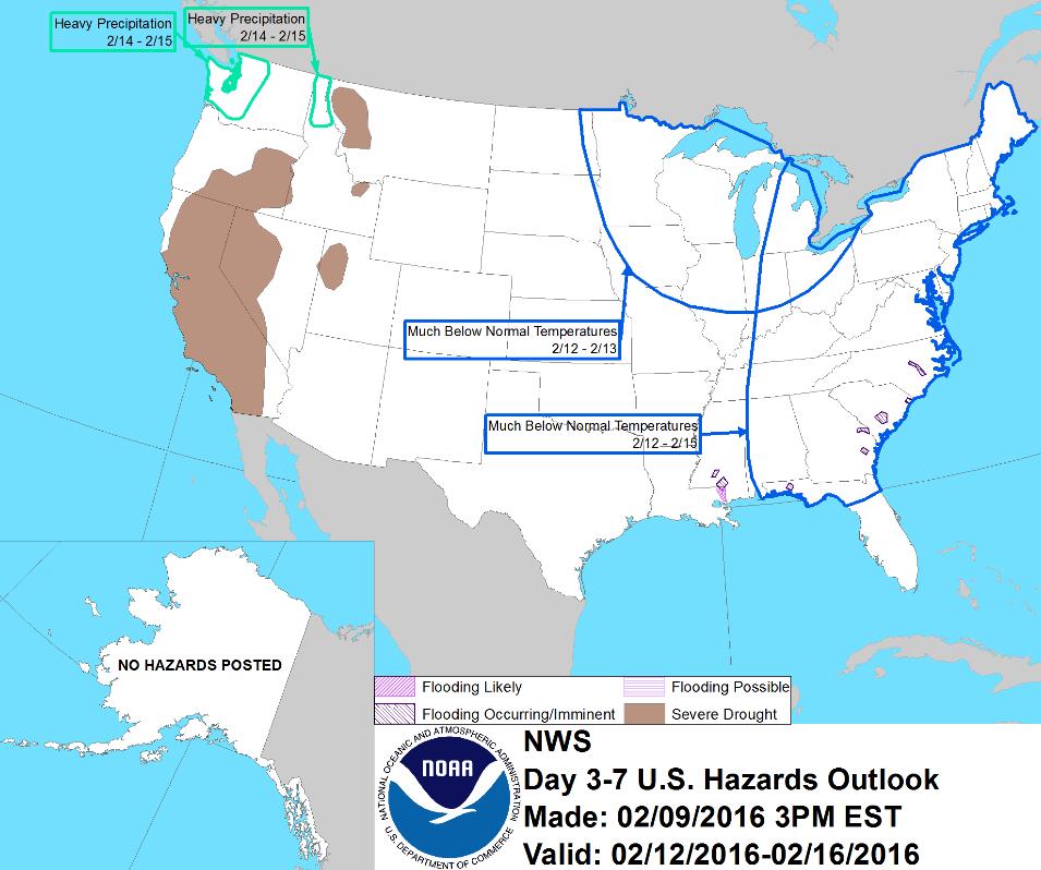 Hazard Outlook February 12-16 http://www.cpc.ncep.