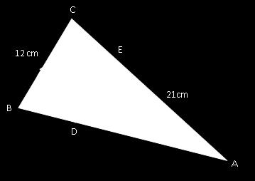 For what values of p does the equation x 2x + p = 0 have equal roots? 3. In the diagram below triangles ABC and ADE are mathematically similar.