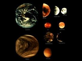 The Solar System There are nine planets orbiting the Sun along with their associated moons
