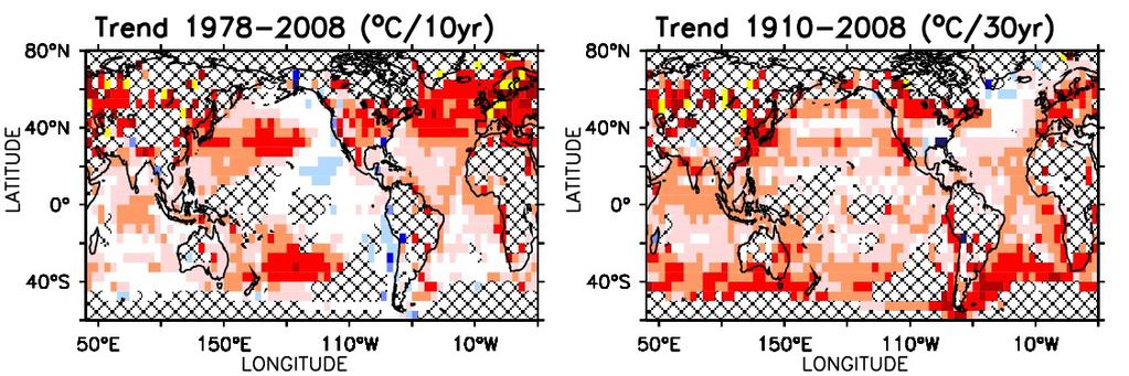 Internal variability large at decadal/regional scales