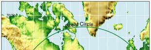 Great Circles Which line is shorter?