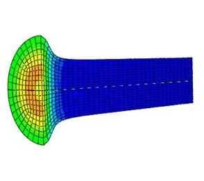 5 Chapter 3 Discretisation mesh 3.1 Introduction In the trend of fluid dynamics, simulating hydroplaning requires attention to mesh forming because of large gradients in the dynamics of the fluid.