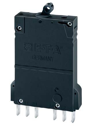 Description One, two and three pole thermal-magnetic circuit breakers with trip free mechanism and toggle actuation (S-type TM CBE to EN 6094/IEC 94). Designed for panel or plug-in mounting.