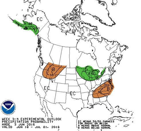 Experimental Weeks3-4 Temperature and Precipitation Outlooks CPC started issuing Experimental combined Weeks 3-4 Temperature and Precipitation Outlooks on September 18, 2015.