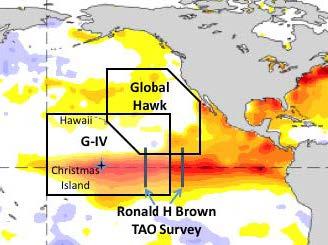 NOAA El Niño Rapid Response Field Campaign The 2015-2016 El Niño created an unprecedented opportunity to accelerate advances in understanding and predictions of a major extreme climate event and its