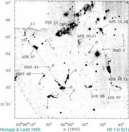 Large-scale Picture NGC 1333 IRAS 4A Outflow System Effects of Angular Resolution and Outflow Tracers Large-scale images of H