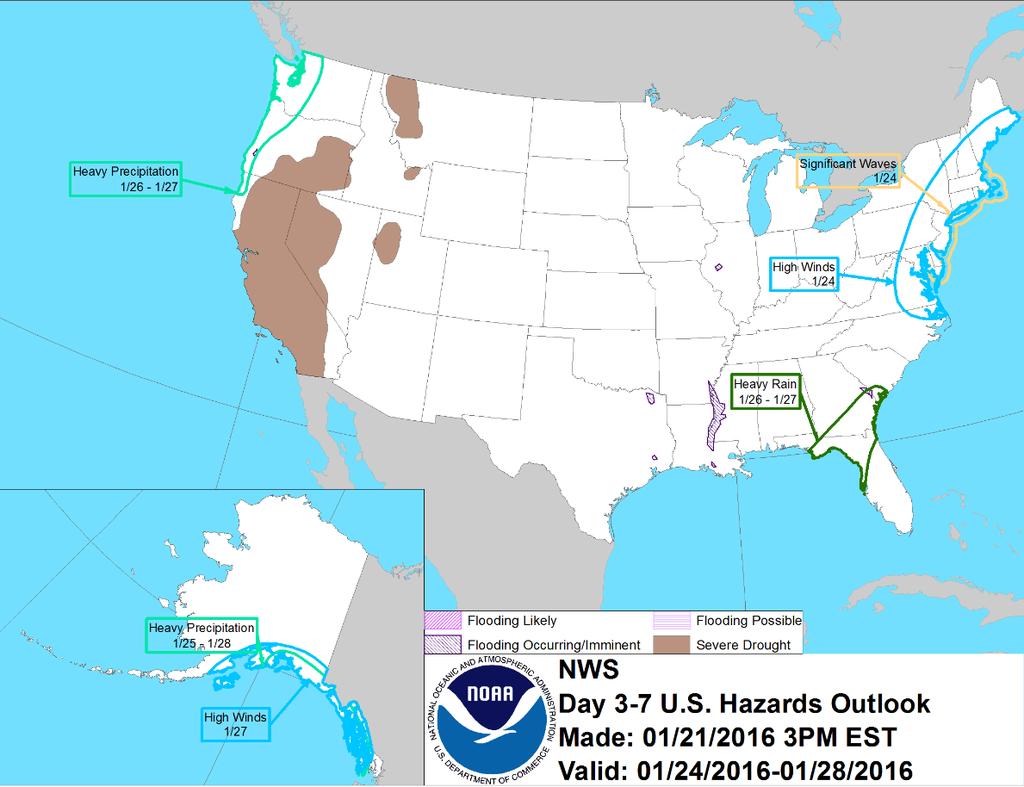 Hazard Outlook, January 24-28 http://www.cpc.ncep.