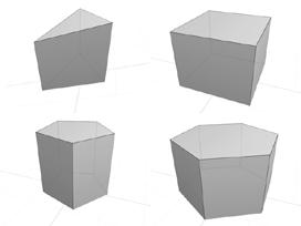 regular right pyramid cc, f1885 frequency 4,6,8 of geodesic tetrahedron (class 2) cc, f1724,26,28 frequency many of geodesic tetrahedron (class 2) cc, f1729 3...12 sided regular right pyramid cc, f1886.