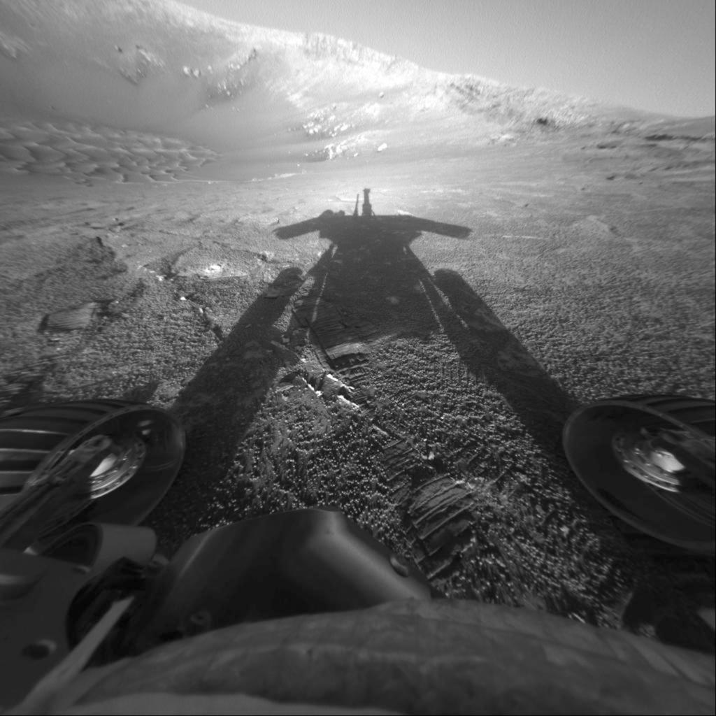 Opportunity was exploring Mars' Perseverance Valley when the fiercest dust storm in decades hit and contact was lost.