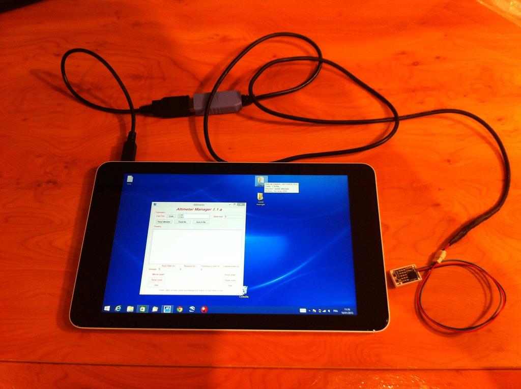 Example of field PC: Dell tablet 8 Pro under Windows 8 Connect the