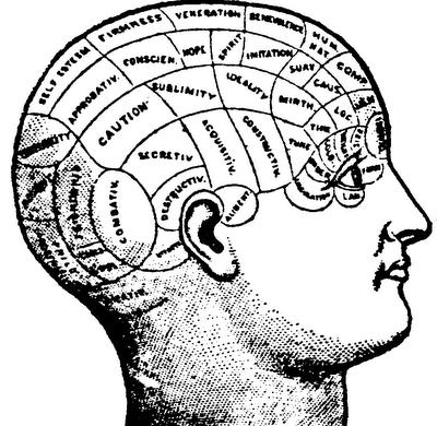 PHRENOLOGY Study of the and size of the cranium as a