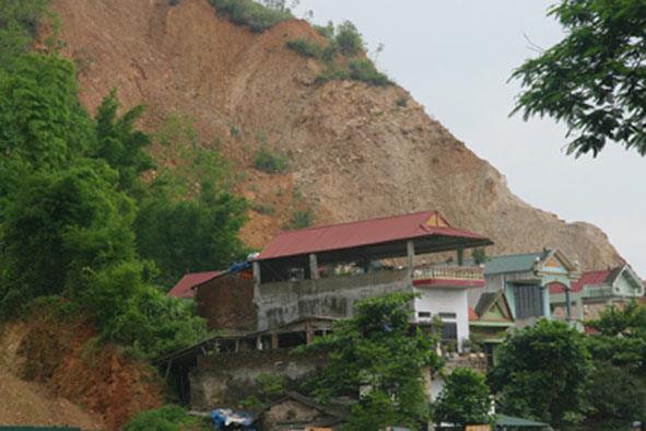 Conclusion part I An example photograph of a landslide risk area at