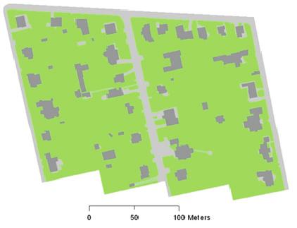 Estimation of the area of sealed... Legend buildings roads, paved foot-paths, squares non-sealed area Fig. 5.