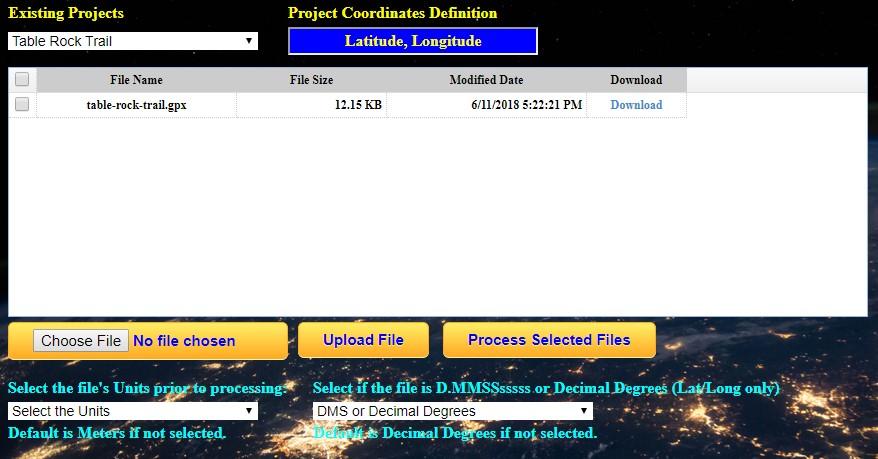 Step 1: Select your Project Start by selecting the Project that you re uploading data for.