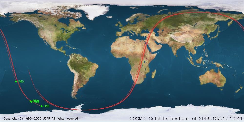 Additional Current Data for Reanalyses in both Polar Regions: COSMIC Radio Occultation (RO) Soundings COSMIC satellites are going through a validation phase now: All six satellites are healthy All