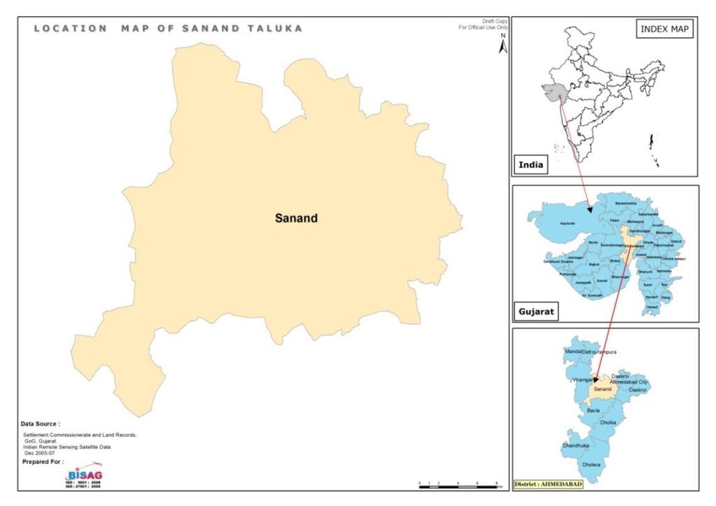 1.4 OBJECTIVES OF STUDY Evaluation of existing water supply system of Sanand taluka using geoinformatics techniques and EPANET software.