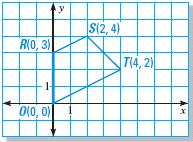 EXAMPLE Warm-Up 1Exercises Use a coordinate plane Show that ORST is a trapezoid.