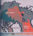 Modeled changes In Atlantic water inflow