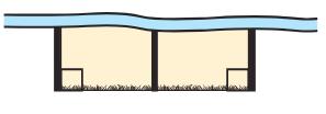 3. A breeder of horses wants to fence in two rectangular grazing areas along a river with 600 meters of fence as shown in the picture below.