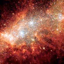 galaxy - a variety of shapes - no new star forming - contains
