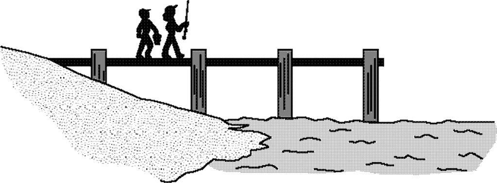 50. Two vacationers walk out on a horizontal pier as shown in the accompanying diagram.