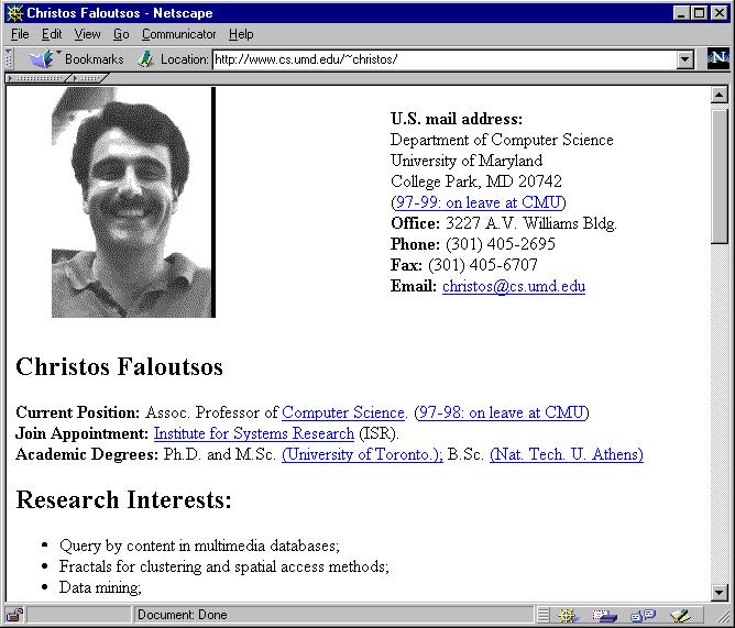 Application: Web Page Cat. WebKB Experiment (1998 Classify webpages from CS departments into: student, faculty, course,project Train on ~5,000 hand-labeled web pages Cornell, Washington, U.