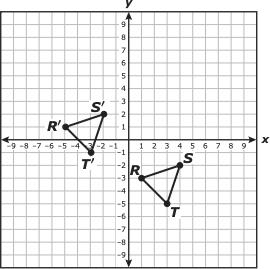 31 Triangle RST is translated 6 units to the left and 4 units up to create triangle R S T.