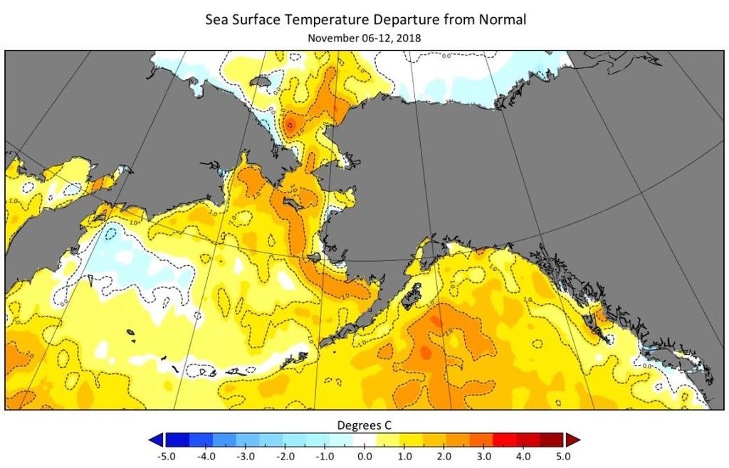 Current SST Departures from Normal