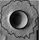 have smooth floor (partially filled in with material or sediment) Middle-aged craters