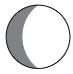 7. Which phase of the Moon will be observed in New York State when the Moon is at position 8?