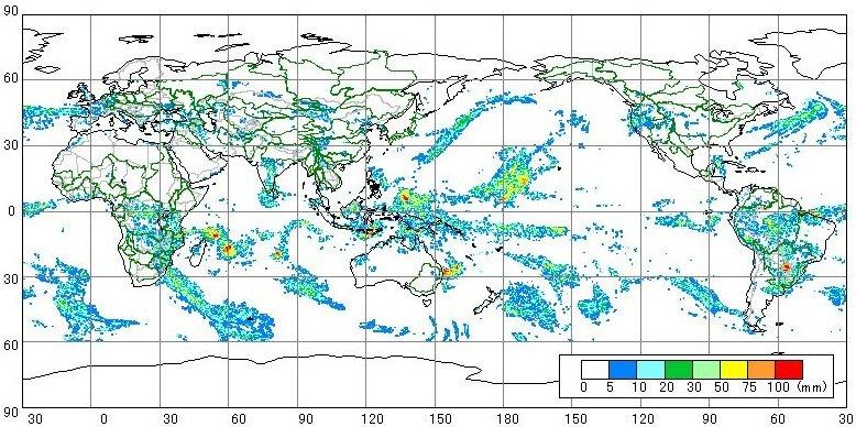 based on the realtime product by Tropical Rainfall Measuring Mission (TRMM) and