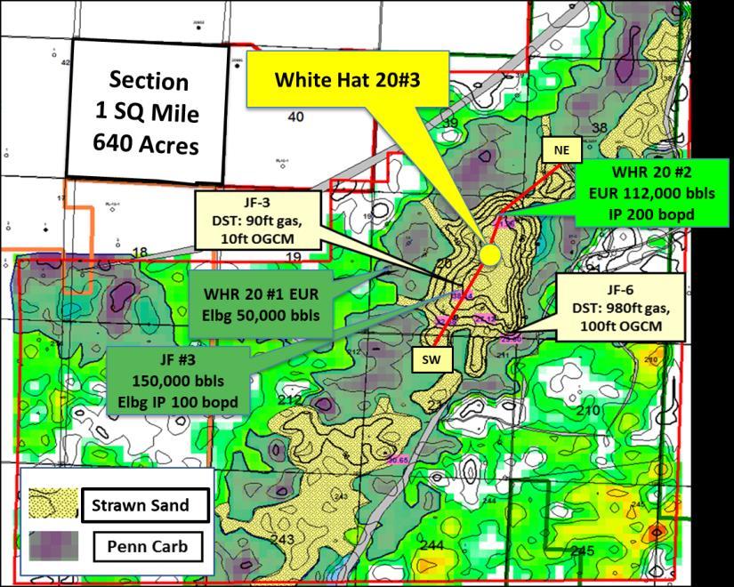 Mustang Prospect Background - Winchester 75% Working Interest (WI) The area of the Eastern Permian Basin surrounding Winchester s large leasehold position has produced over 100 million barrels of oil