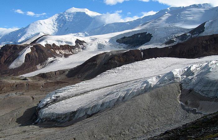 Rate of glacier sliding (hence rate of mass