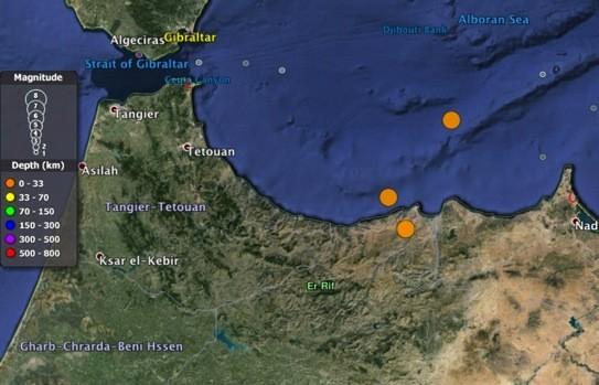Historical earthquakes In this area, two earthquakes with magnitude greater than 6 occurred in the last 100 years, one with magnitude 6IDIA in 1994 and the other