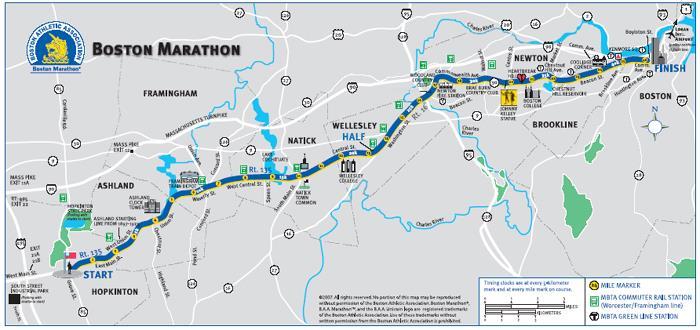 119 th Boston Marathon April 20, 2015 Marathon starts at 8:50 a.m.