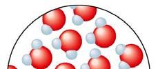 In water the H-O bond length is 1.0 angstrom. o The O... H hydrogen bond length is 1.8 angstrom. Water molecules in ice are arranged in an open, regular hexagon.