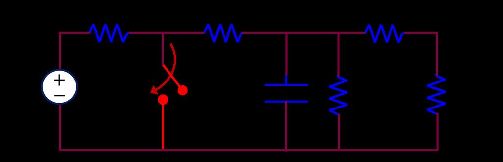 Problem 2) In the circuit shown, the switch has been open for a long time before closing at t = 0 a.