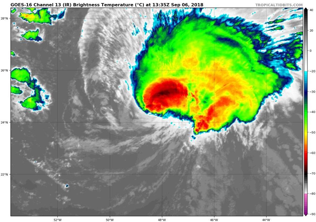 Hurricane Florence Satellite Image Florence was a powerful Category 4 Hurricane yesterday, but