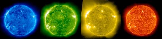 3. Chromosphere The chromosphere starts at the coolest point above the sun (4000 degrees), but gets much hotter (000 degrees), so light of other wavelengths is emitted, and using special filters lets