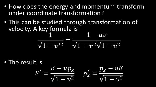 Energy-momentum