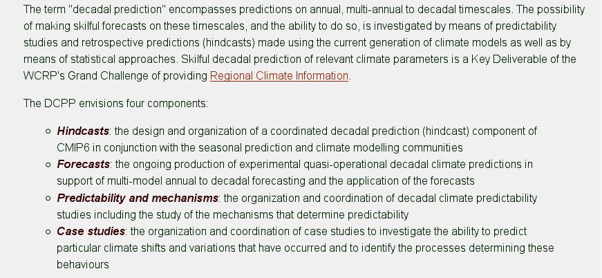 Towards CMIP6 The Decadal Climate Prediction
