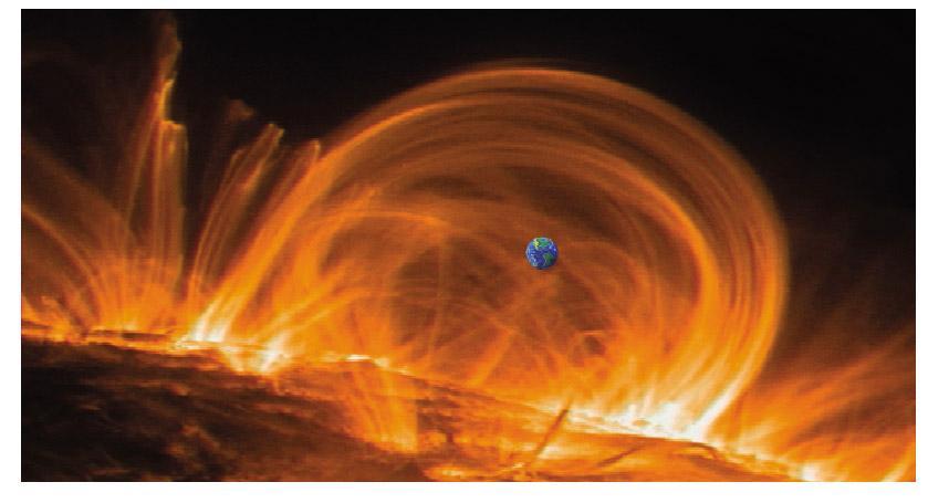 Some solar winds can disturb Earth s magnetic field and disable