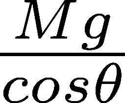 The normal force on the block of mass M is A) B) C) Mg D) Mgcos q E) Mgsin q 23. The top of a 50 m long inclined plane is 5 m off the ground.