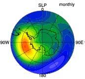 ENSO and sea ice: SLP SLP regressed onto Nino34. SLP regressed onto Nino3.4: very similar to SAM (next!