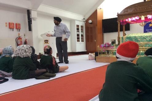 Where do Sikhs go to worship? How do the practices in the Gurdwara symbolise equality?