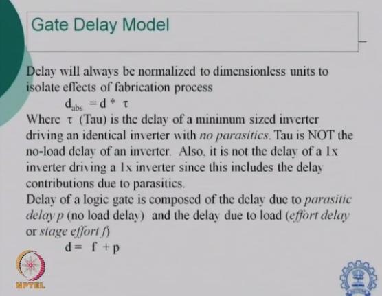 Now, let us start with what we said. (Refer Slide Time: 01:35) We start with a model which we call gait delay model.